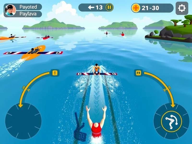 Sabarmati Aquatic Champion control interface and HUD display